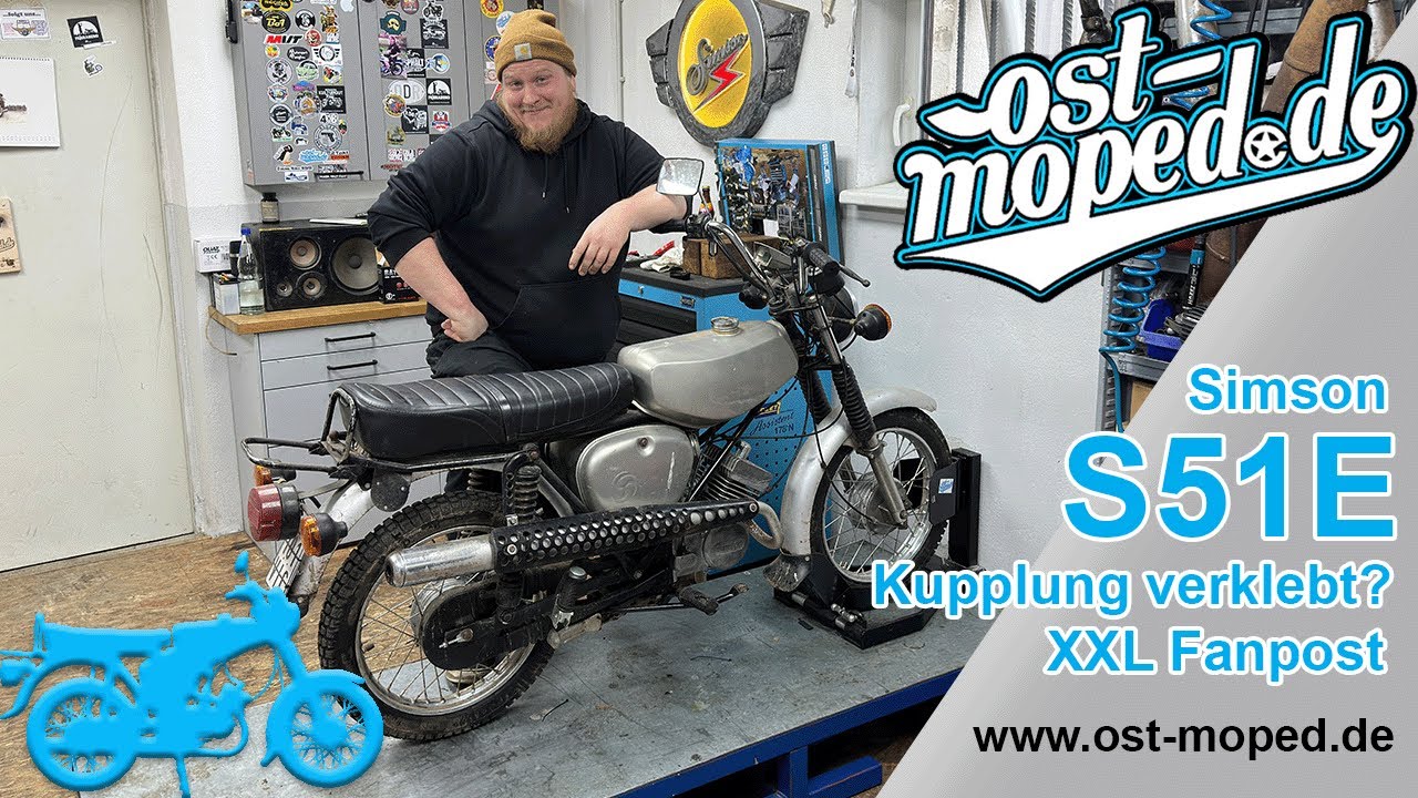Simson S51 Enduro | Kupplung verklebt? Bremslichtschalter & XXL Fanpost 🎁 | ost-moped.de