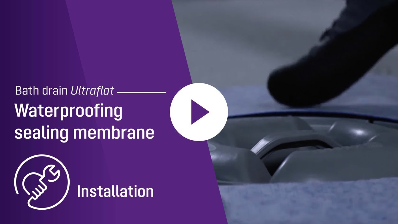 Waterproofing sealing membrane Ultraflat drain | Installation video