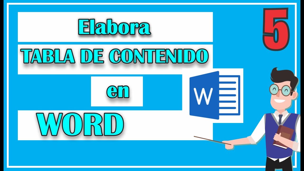 ¿Cómo hacer una TABLA DE CONTENIDO en WORD?