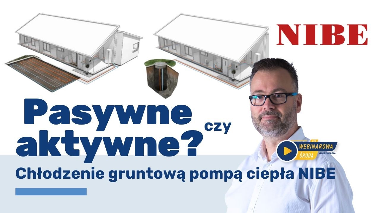 Pasywne czy aktywne? Chłodzenie gruntową pompą ciepła NIBE