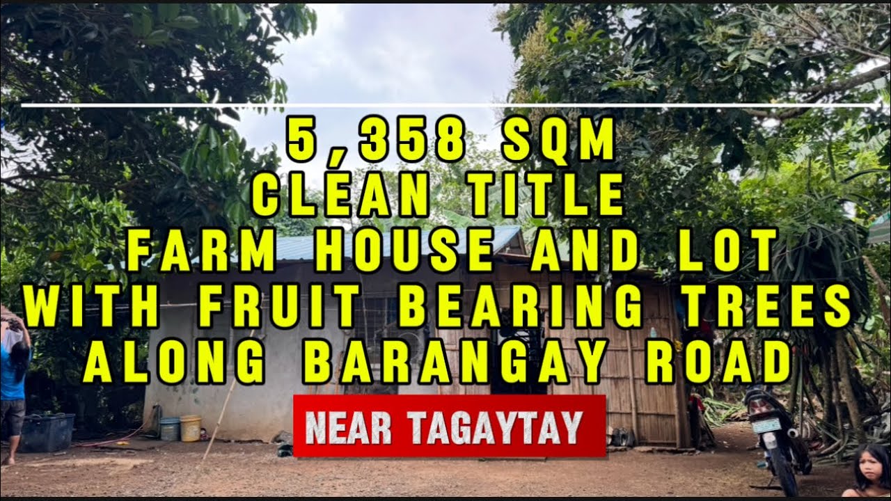 NOTS-365 Farm lot near tagaytay 5,358 sqm clean title with fruit trees along brgy road