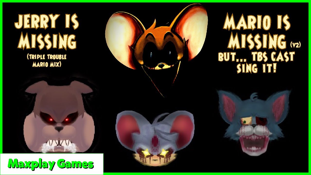 JERRY IS MISSING - Mario is Missing V2 (Triple Trouble Mario Mix) but TBS Cast sing it! | FNF COVER