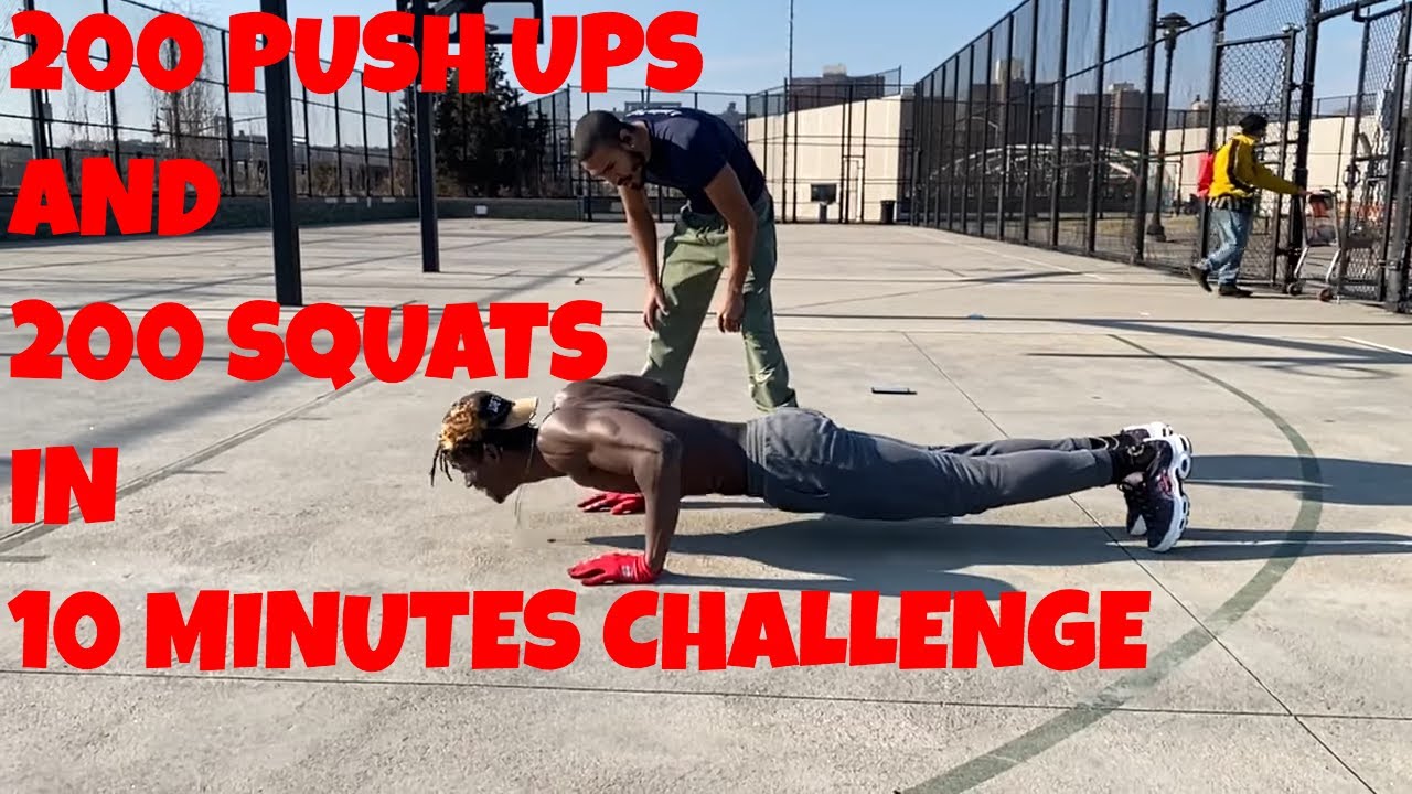 200 Push ups and 200 Squats in 10 Minutes a Day Challenge - Scott Burnhard | Thats Good Money