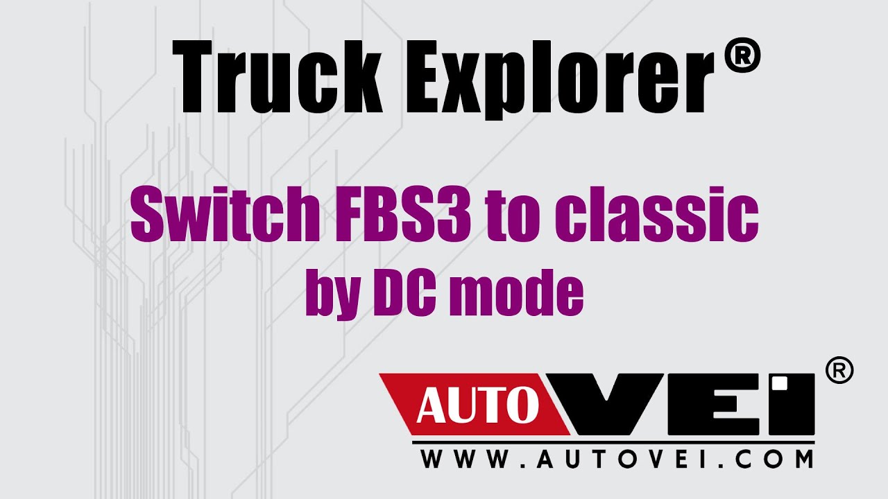 Mercedes Euro 6 switch IMMO system from FBS3 to Classic mode