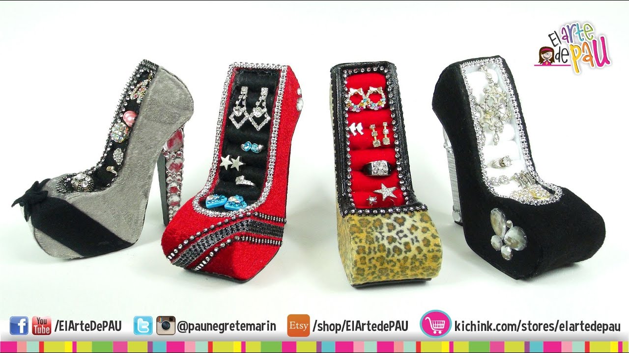 4 Diseños de Zapato Alhajero / High Heel Jewelry Holde