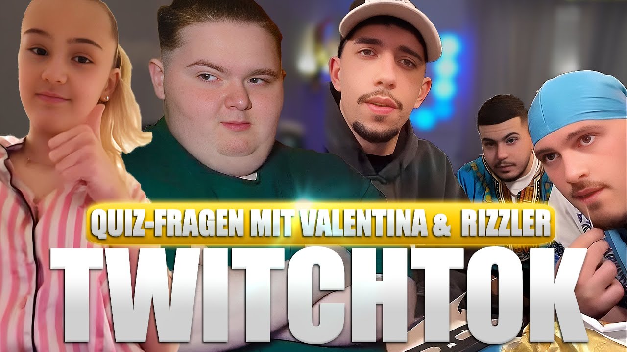 WISSENSTEST🧠 MIT RIZZLER & VALENTINA😂. TwitchTok #32 🔥