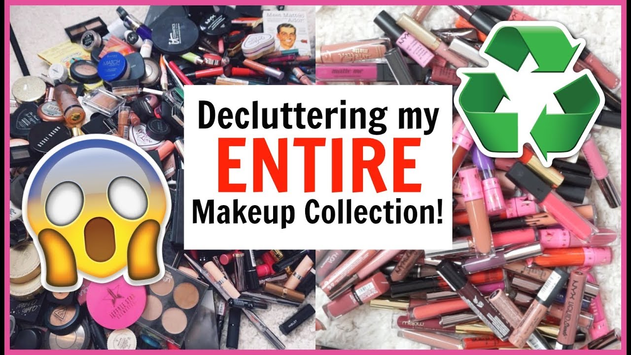 Decluttering my ENTIRE Makeup Collection!! 1000s of products!