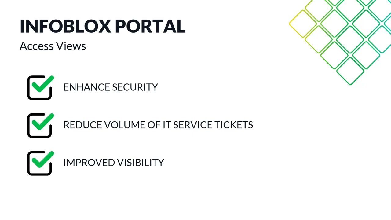 Infoblox Portal Permission Management with Access Views