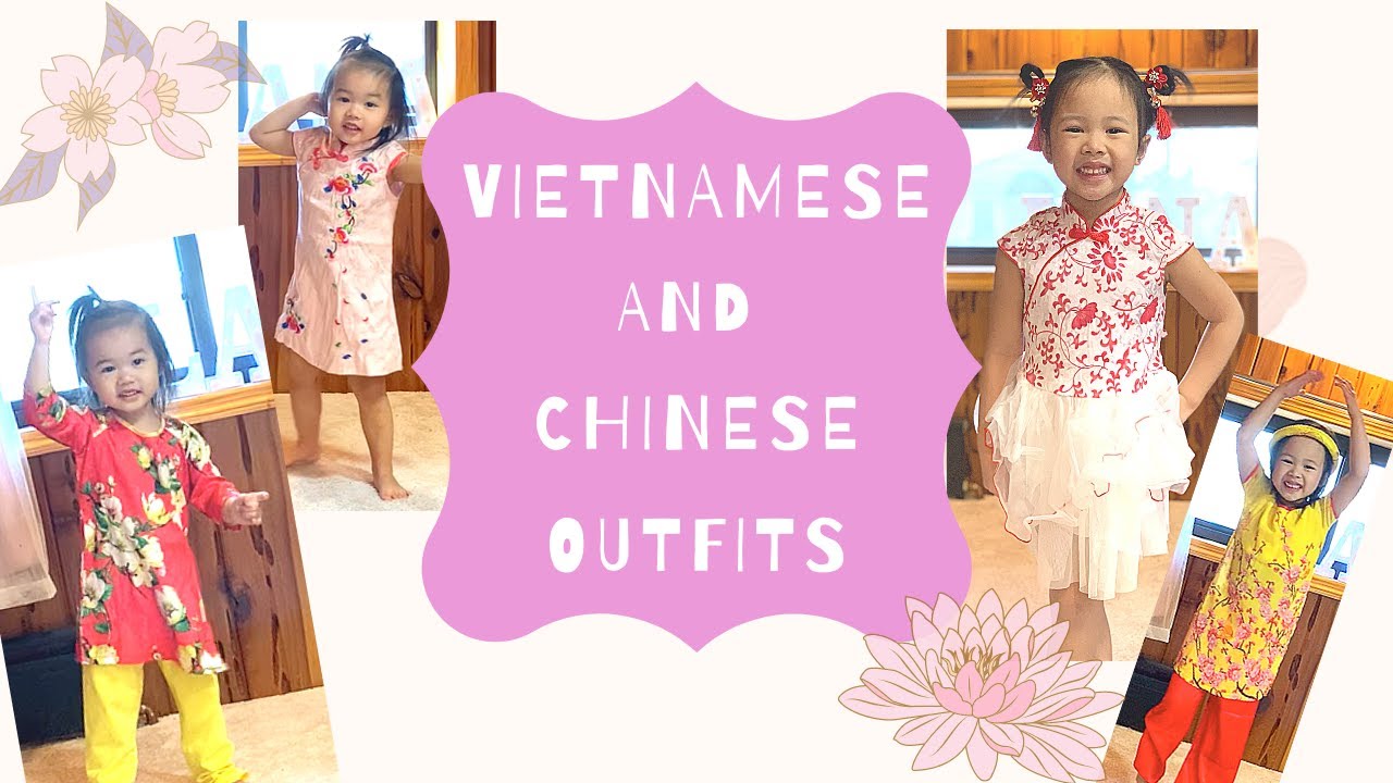 Lunar New Year Chinese and Vietnamese outfits for kids | Ao dai | Qipao