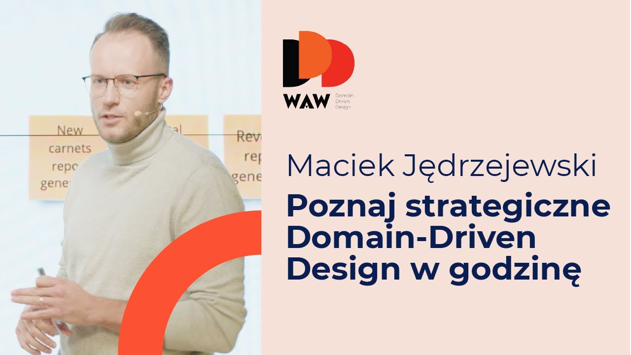DDD-WAW: Maciej Jędrzejewski – Poznaj strategiczne Domain-Driven Design w godzinę