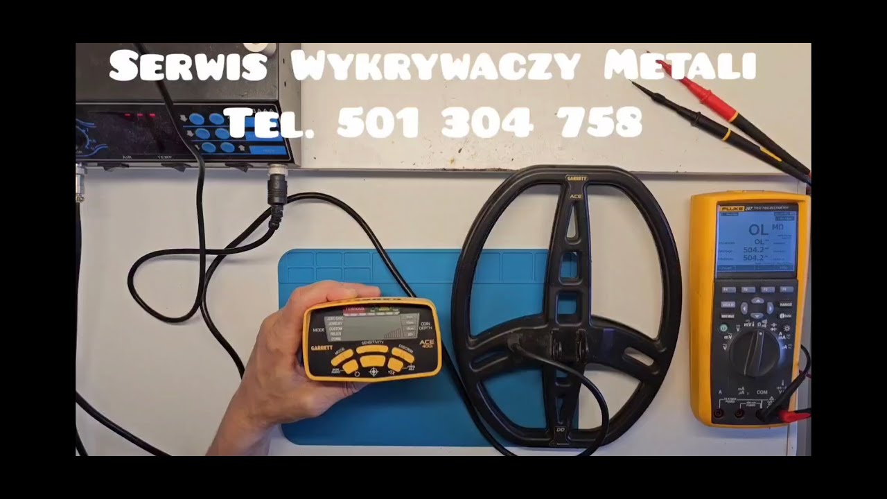 Naprawa wykrywacza GARRETT ACE 400i - przyciski, pinpoint, zakł&oacute;cenia, naprawa elektroniki,Repairing
