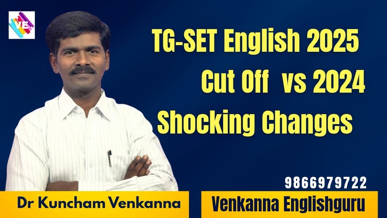 TG-SET English 2025 Cut Off vs 2024 | Shocking Changes in Cutoff I VENKANNA ENGLISHGURU I