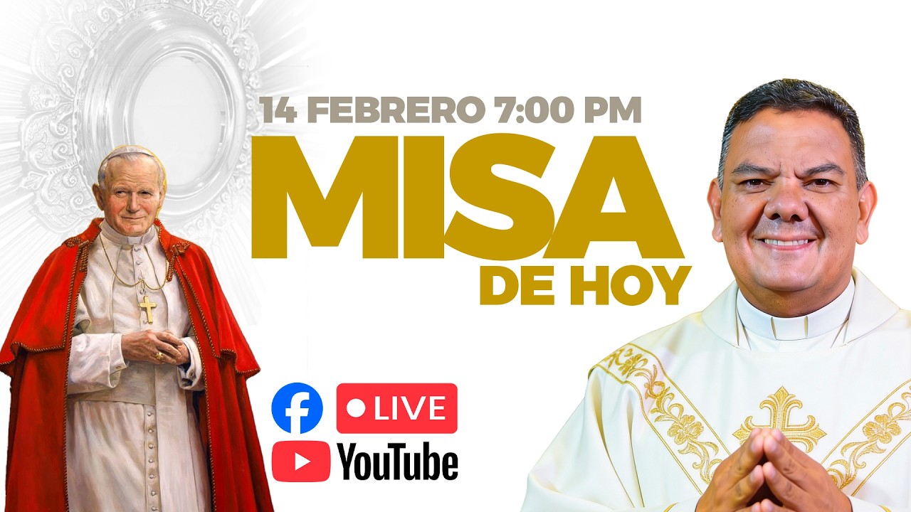 EN VIVO🔴Santa Misa de Hoy Sabado 14 de Febrero l 7:00 PM l PadreOscarDeLaVega