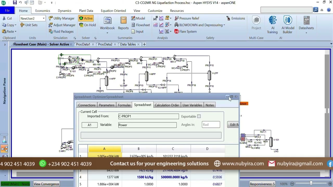Simulation of CO2-C3-MR Natural Gas Liquefaction Process with Aspen HYSYS