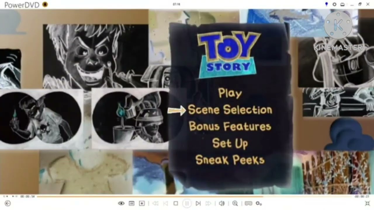 Toy Story 1995 DVD Menu Walkthrough G Major 