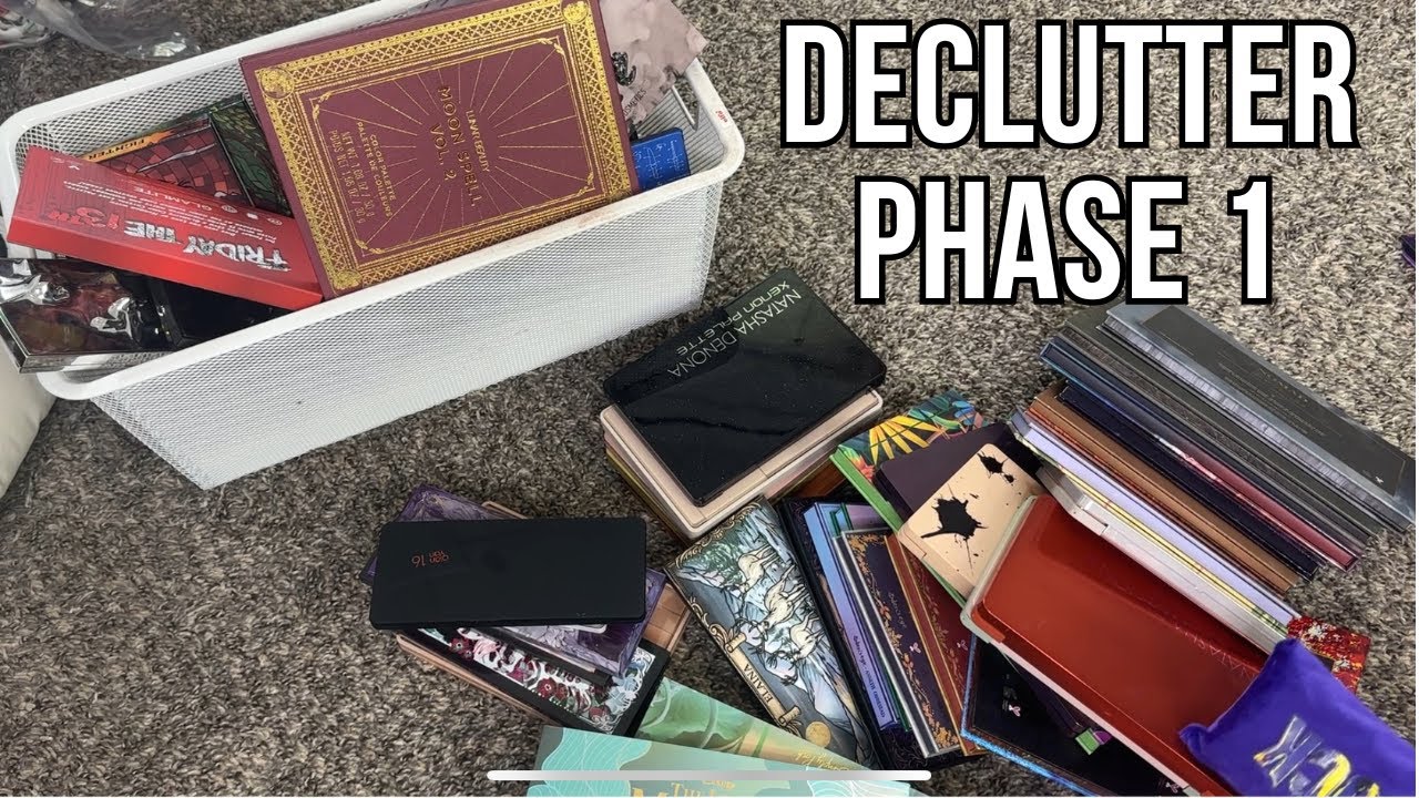 EYESHADOW PALETTE DECLUTTER PHASE 1