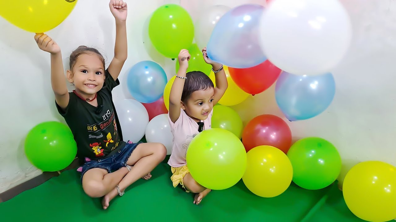 Diya ne sabhi balloons ko fod diya