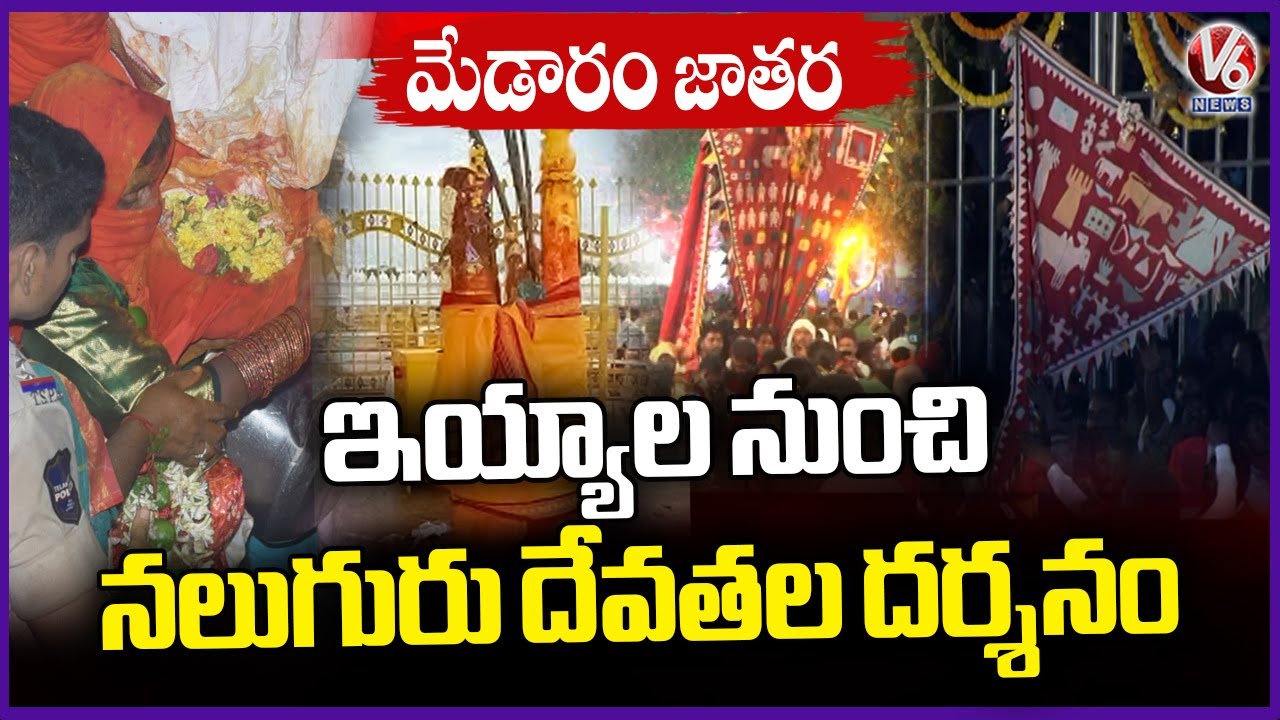 Medaram Jathara 2026: Four Goddesses To Appear From Today | V6 News