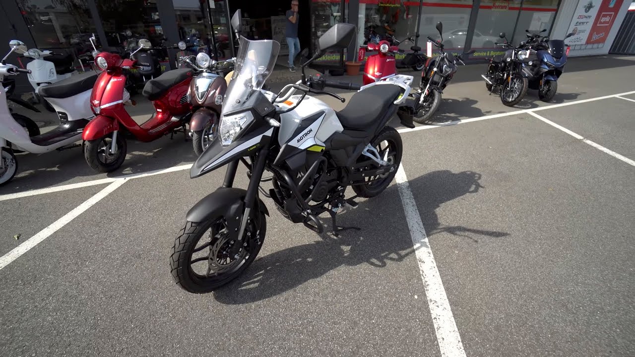 Leichtes Wohnmobil Motorrad: Motron X NORD 125 ccm 2022. Ohne Extra Führschein in  vielen Ländern.
