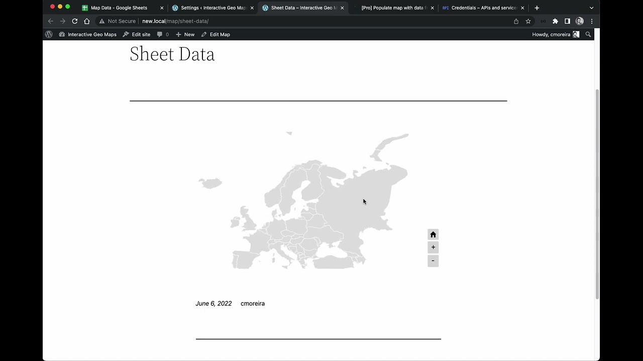 Interactive map with data from Google Spreadsheet - Interactive Geo Maps WordPress Plugin - Updated