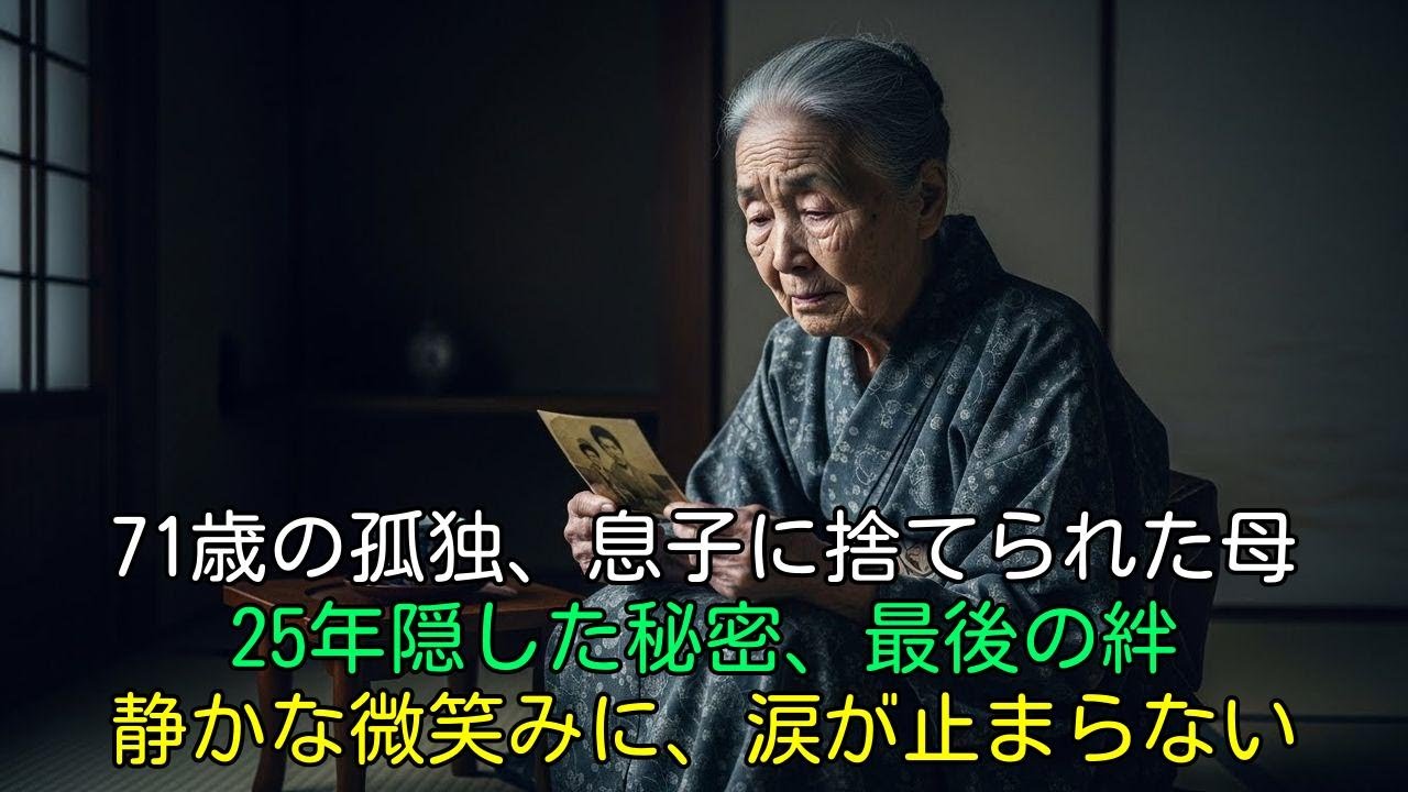 【涙腺崩壊】息子夫婦に「もう来ないで」と絶縁された70歳の私。静かに微笑み、25年隠し続けた秘密を明かした理由。