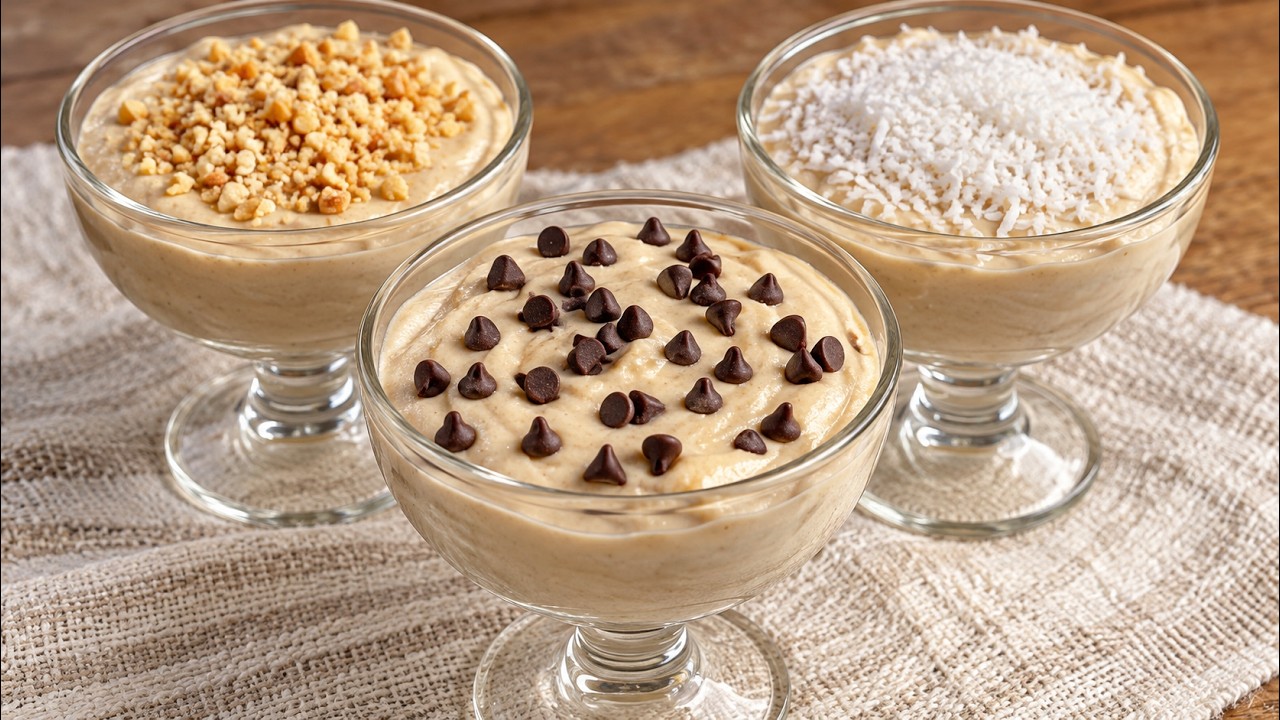 Bananen-Dessert im Glas: Cremig als Mousse oder erfrischend als Eis!