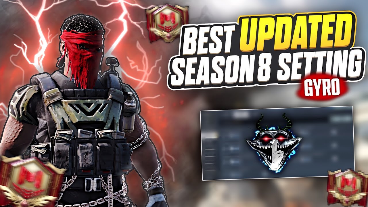 NEW SEASON 8! BEST 4 FINGER GYRO SETTING IN CODM | BEST CODM BR GYRO SETTING