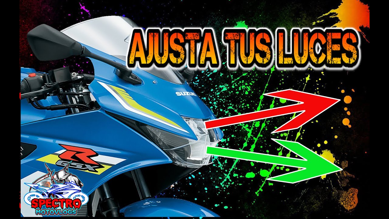 AJUSTA LAS LUCES DE LA MOTO SUZUKI GSXR 150