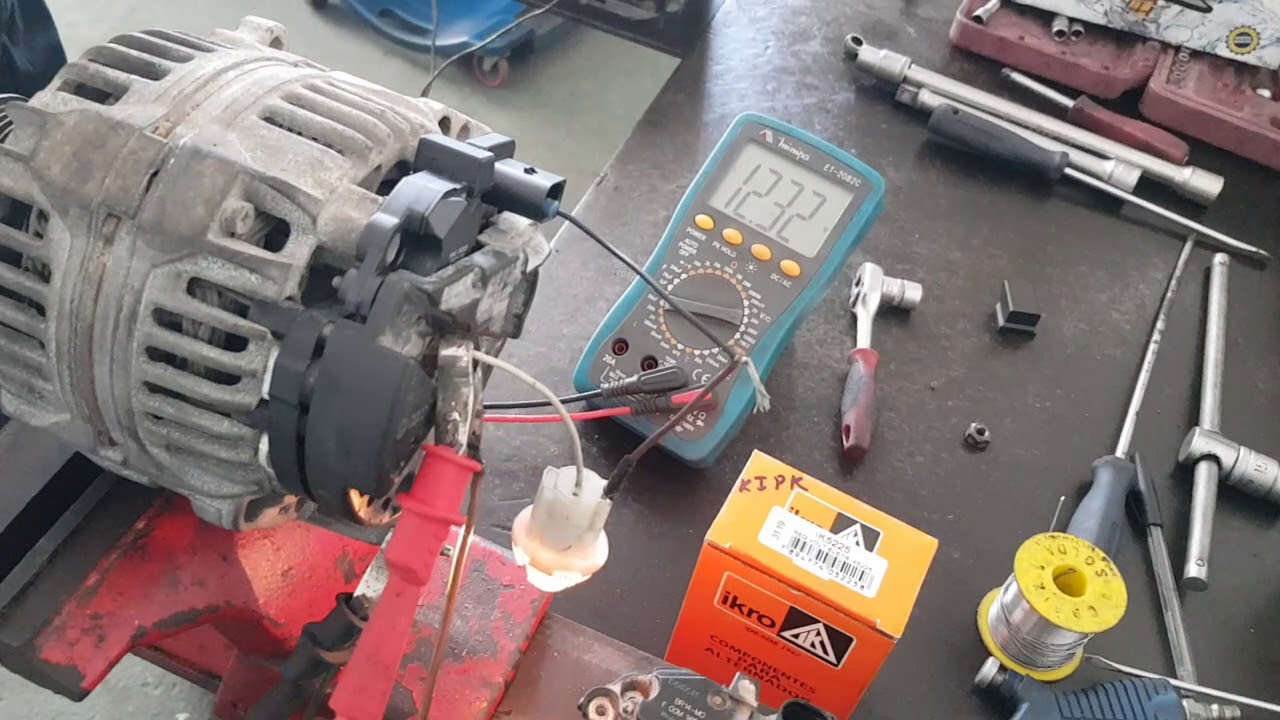 Teste do alternador Bosch 90A com regulador ikro IK5225