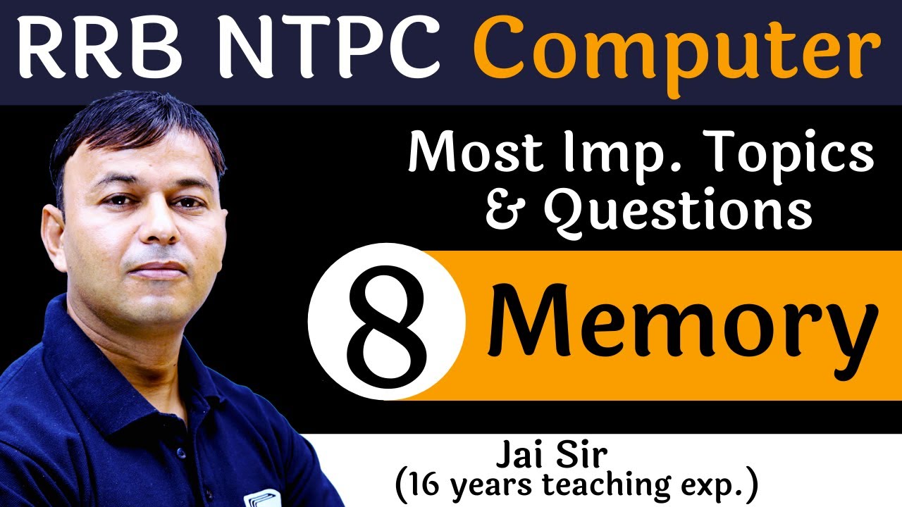 [8] Memory  Computer for RRB NTPC  Devotion Institute