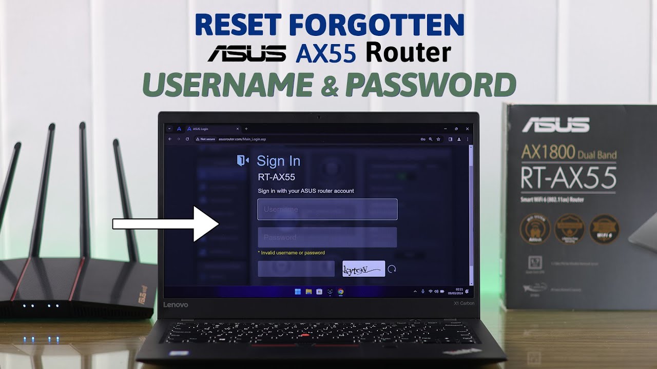 ASUS Router AX55: How to Reset Forgotten WiFi Login Password and Username!