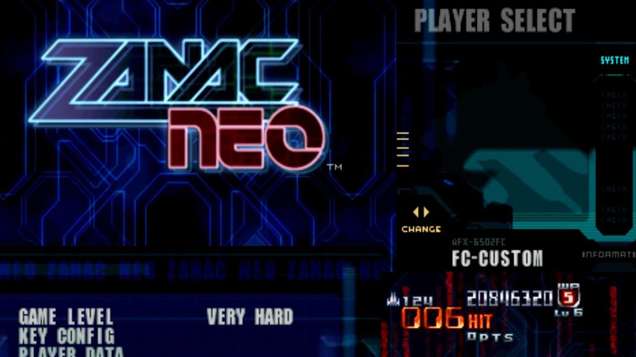 [PS1] ザナック ネオ - ノーミスクリアー / Zanac Neo - VERY HARD  - NO MISS [PSX]