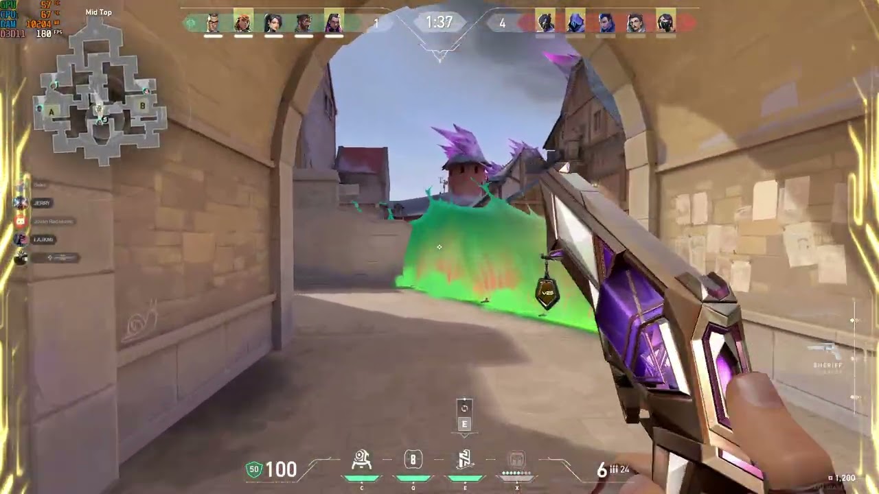 Valorant Gameplay game #6 (gold)
