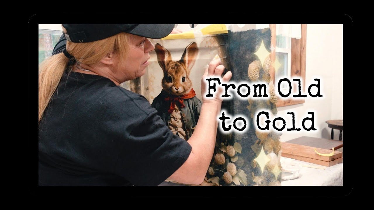 From Old to Gold: A Stunning (MUST SEE!)  Decoupage Transformation