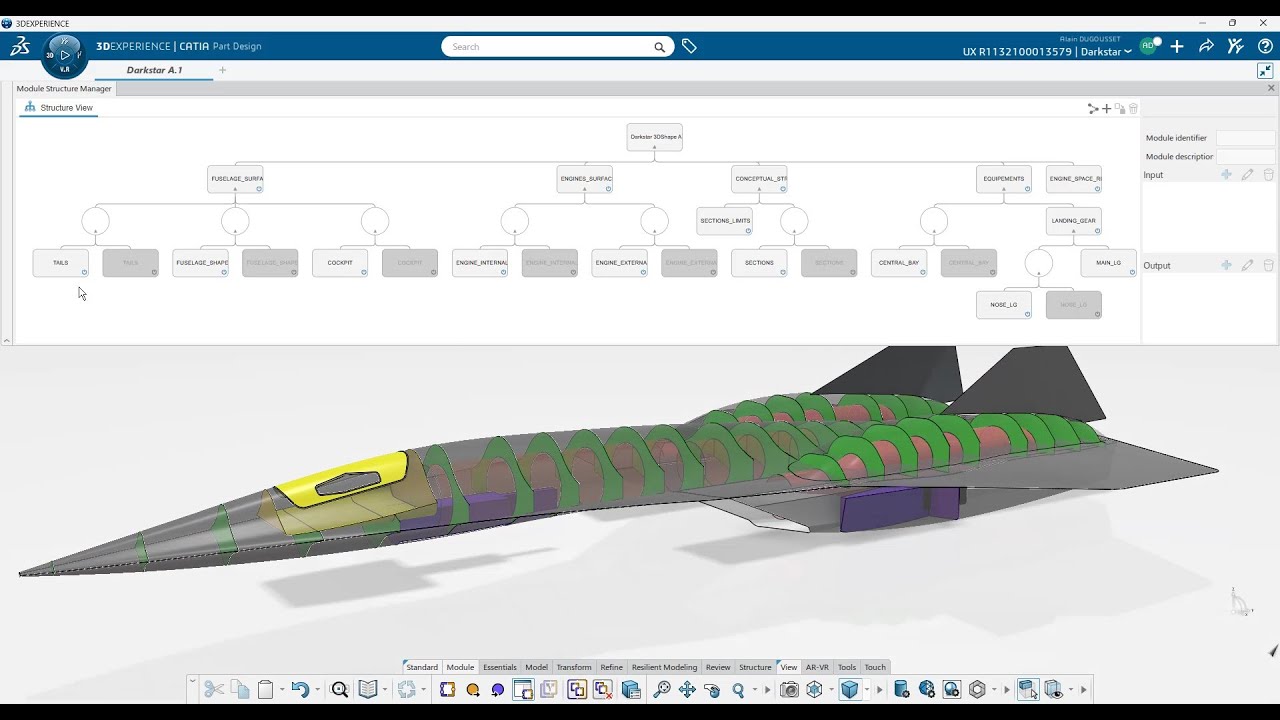 SR-72 Darkstar Concept Study in CATIA 3DEXPERIENCE