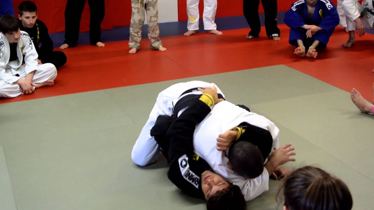 Robson Moura Shows Head and Arm Choke from Sweep and Back Take