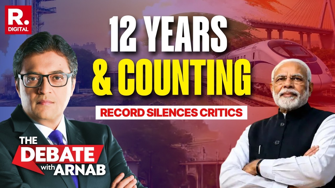Debate With Arnab: PM Modi Makes History With 12 Years And Counting...