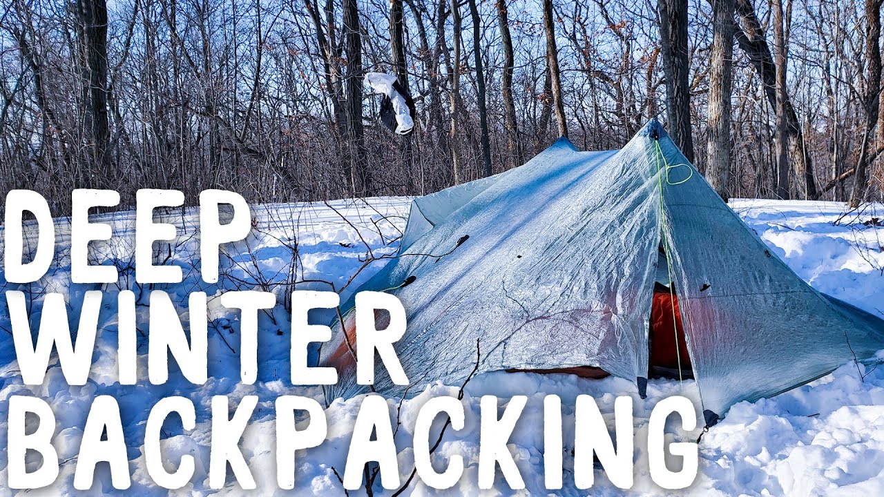 DEEP WINTER BACKPACKING on the Ice Age Trail | Wisconsin