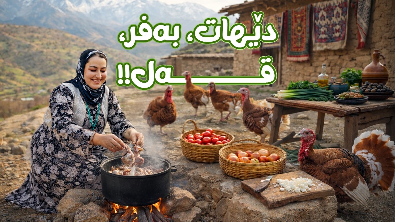 (Cooking Turkey VLOG) نهێنی تاموچێژی قەل لە زستاندا چییە؟ | ڤلۆگی گەڵاڵە