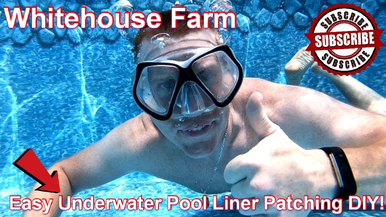 How To Patch A Vinyl Pool Liner Underwater DIY!
