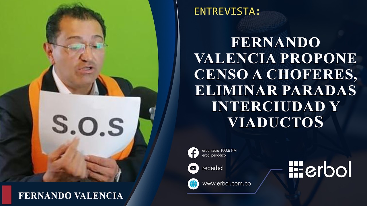 Fernando Valencia propone censo a choferes, eliminar paradas interciudad y viaductos