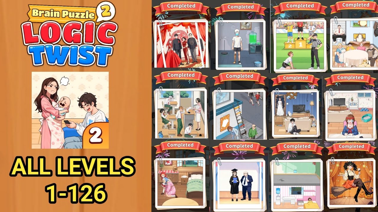 Brain Puzzle 2 Logic Twist All Levels 1-126 ✪ New Update 2026