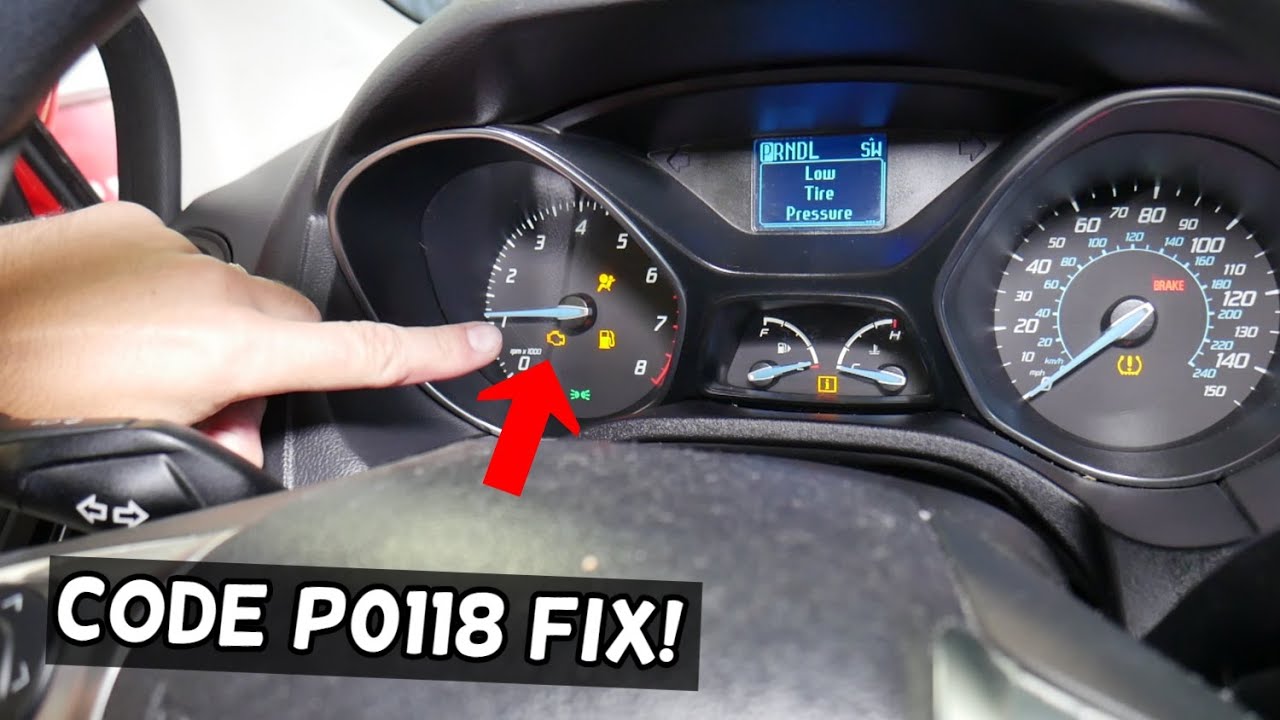 FORD FOCUS CODE P0118 FIX ENGINE COOLANT TEMPERATURE SENSOR