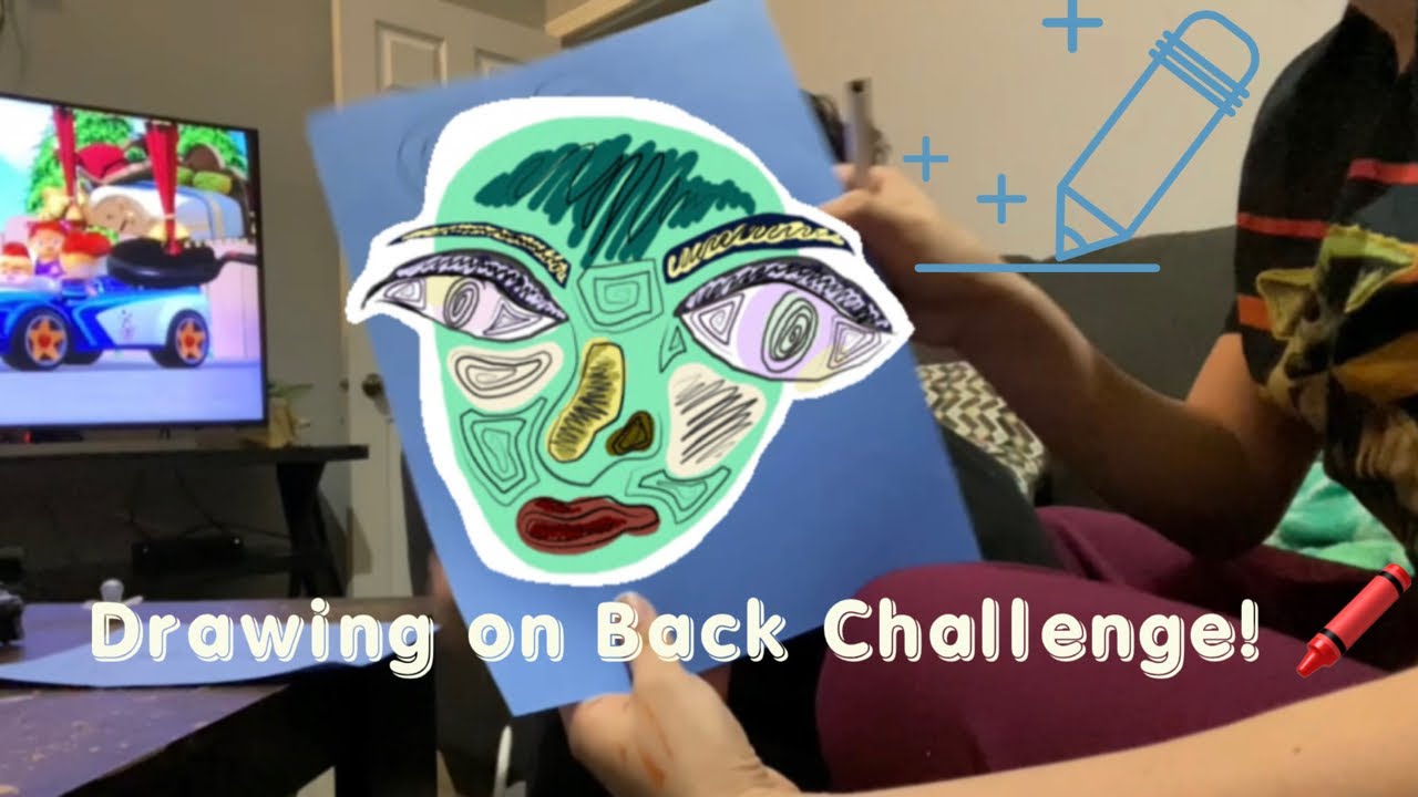 Drawing on back challenge 🖍😉