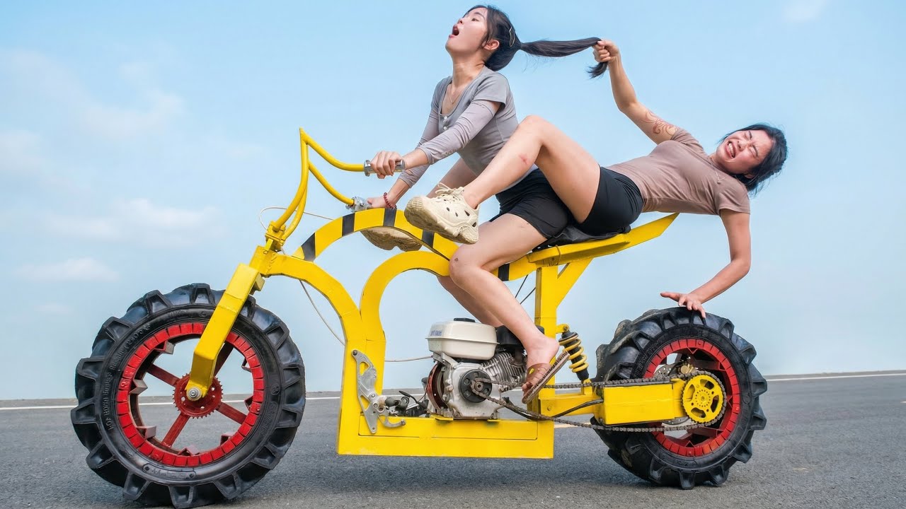 Girls Built a Vehicle the World Has Never Seen Before! #Diy #repairing