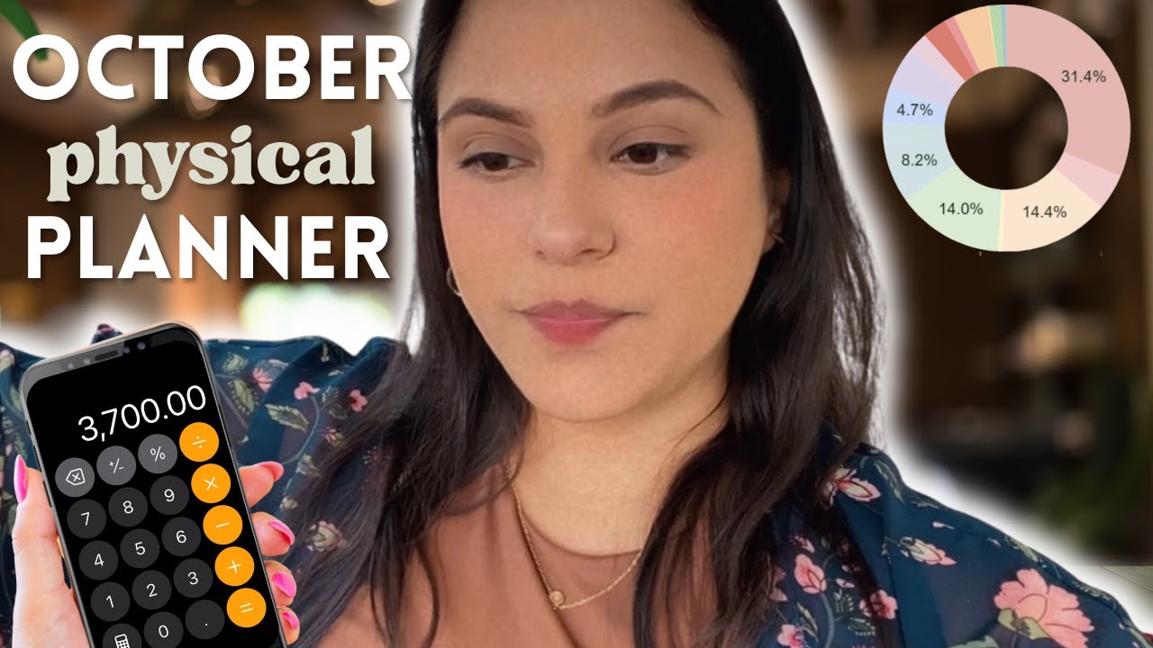 OCTOBER BUDGET BREAKDOWN 💸 | My Physical Planner Setup + Real Numbers & Savings Goals!