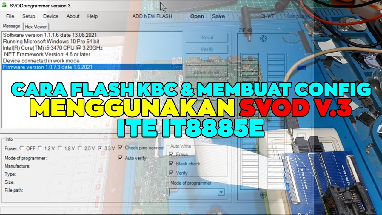 Cara Flash KBC & Membuat Config Menggunakan SVOD Versi 3 | ITE IT8885E