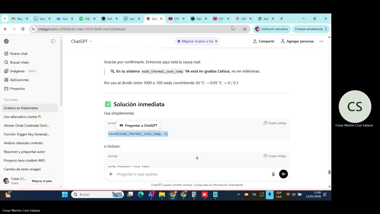 Monitoreo de un Clúster de kubernetes que usa placas raspberry pi 5 - Parte1