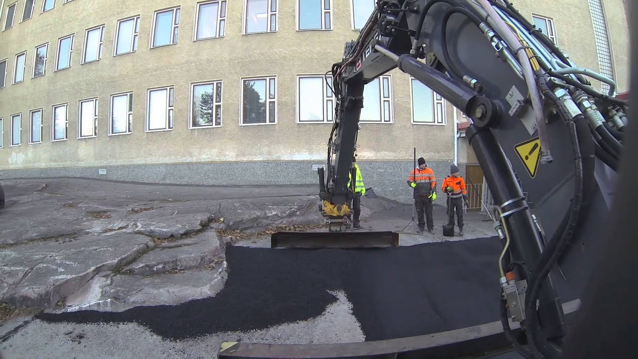 Terex TW 110 & asfaltin levitys