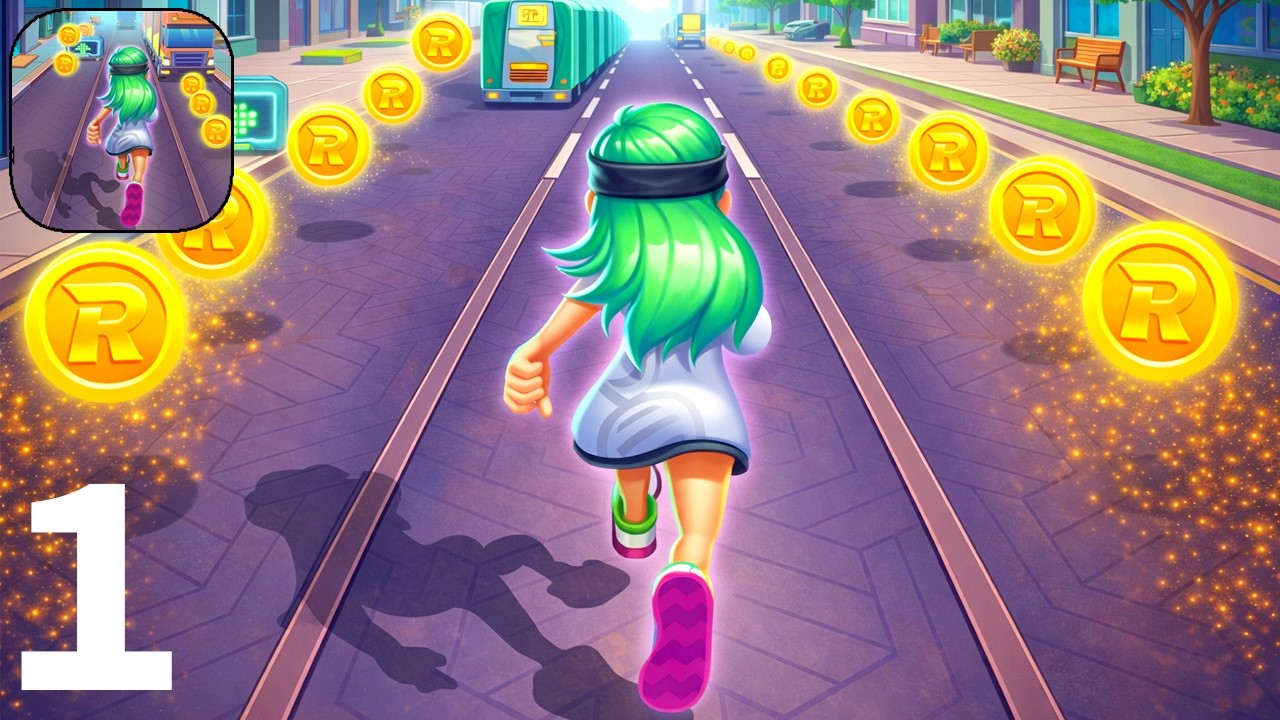 STREET RUSH - RUNNING GAME: Gameplay Walkthrough (Android,iOS) Freeplay (Part 1)